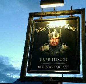 King Arthur, pub sign Tintagel