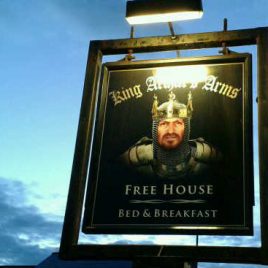 King Arthur, pub sign Tintagel
