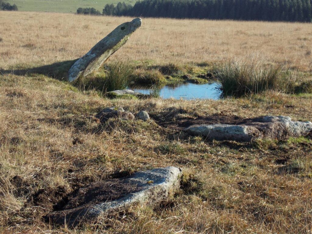 ruined stone circle, Bodmin Moor